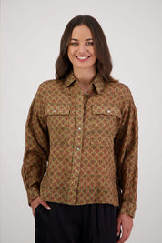 Briarwood Ripley Shirt | Camel Tile