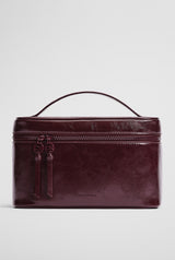 CR Branded Detail Cosmetic Case Bag | Plum