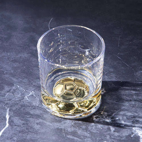 Bottoms Up Whisky Glass | Soccer