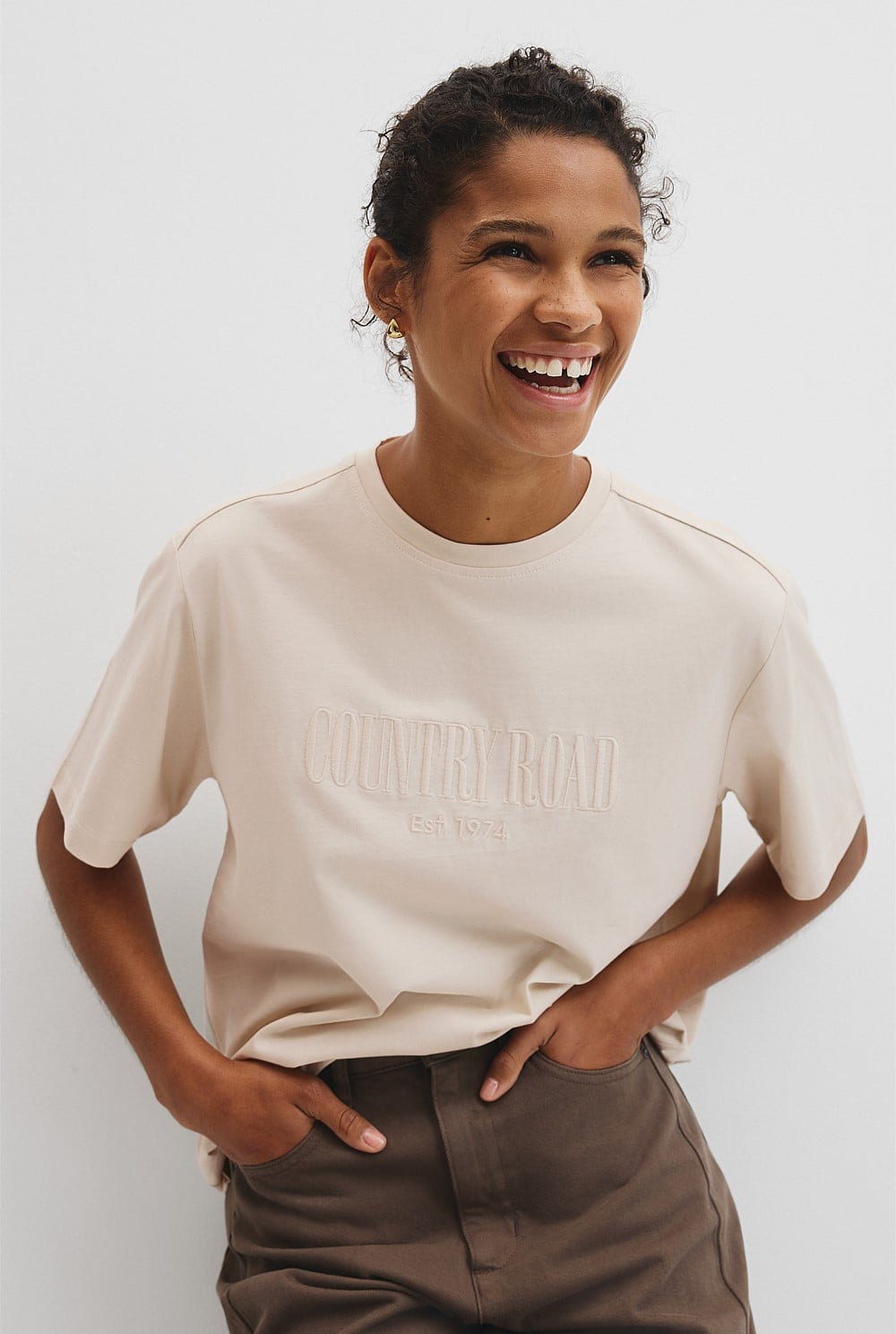 CR Road Tee | Almond