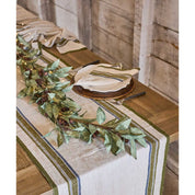 French Country Eucalyptus & Brown Wood Berry Garland | Large