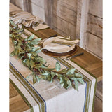 French Country Eucalyptus & Brown Wood Berry Garland | Small