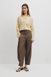 CR Tapered Barrel Pant | Carob