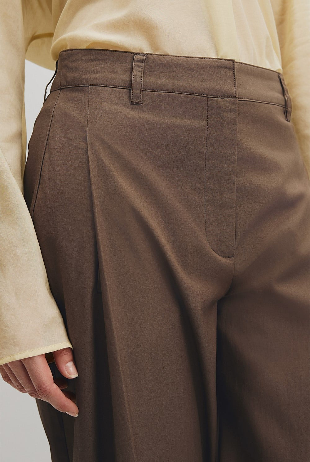 CR Tapered Barrel Pant | Carob