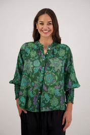 Briarwood Raewyn Shirt | Green Floral