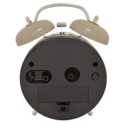 Acctim Hardwick Double Bell Alarm Clock | Taupe