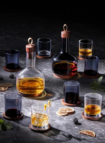 Avalon Navy Decanter Set | 6pc