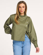 Karen By Simonsen Egina Shirt | Deep Lichen Green