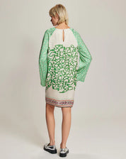 Me 369 Alani Shipibo Neck Mini Dress