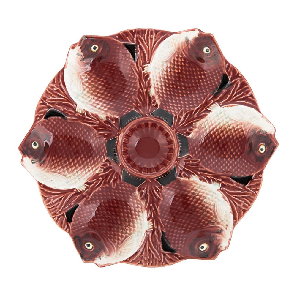 Oxted Bordallo Fish Plate 7 Parts 27 Natural