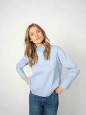Mos Mosh Katalin Blouse | Brunnera Blue