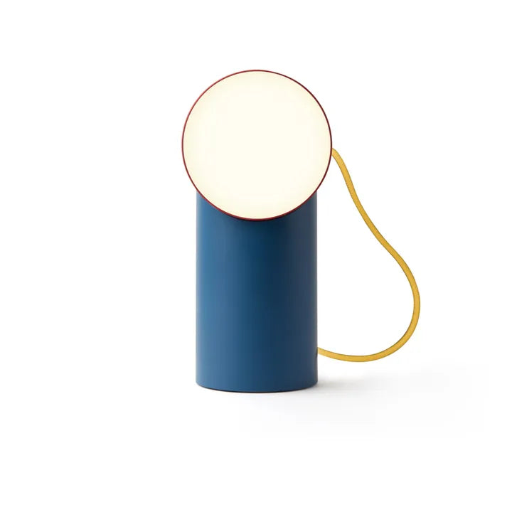 Lexon Orbe Portable Led Lamp With Moving Head | Duck Red Yellow