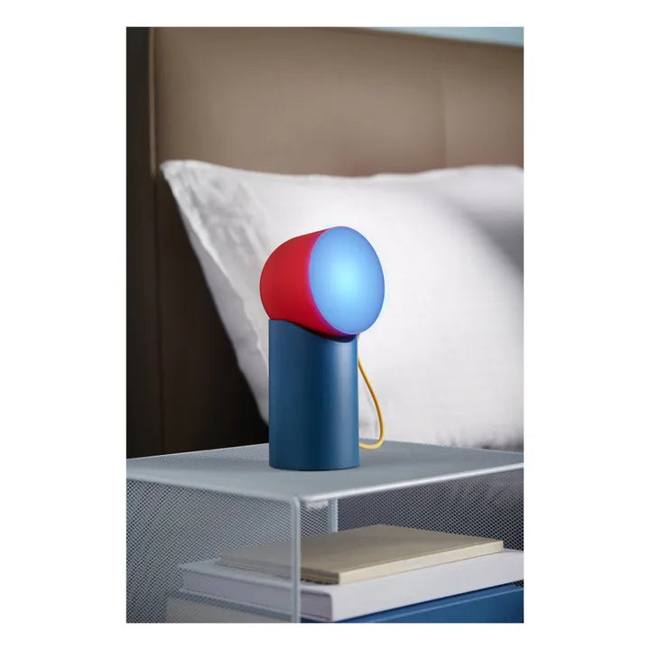 Lexon Orbe Portable Led Lamp With Moving Head | Duck Red Yellow