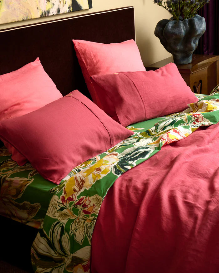 Kip & Co  Baroque Rose Linen Pillowcases | Set Of 2