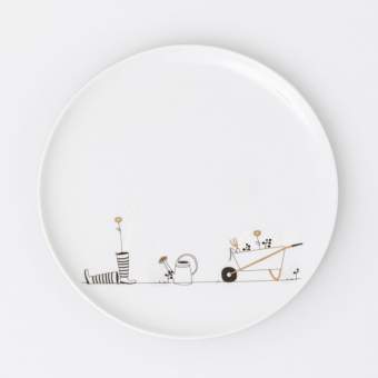 Radar Garden Gift Round Plate