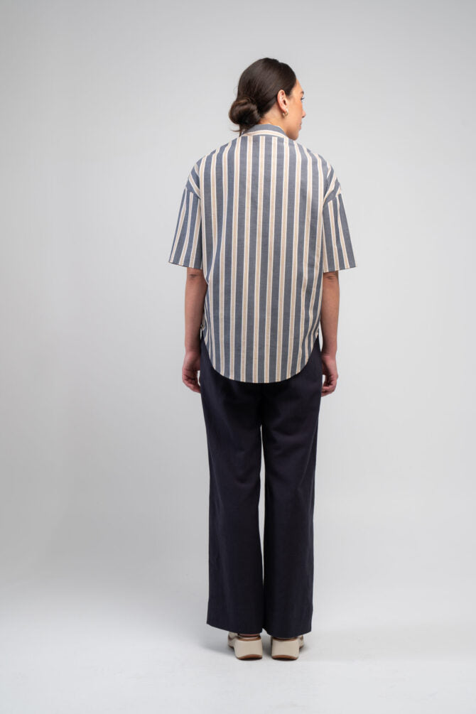 Obi Diva Striped Shirt | Camel