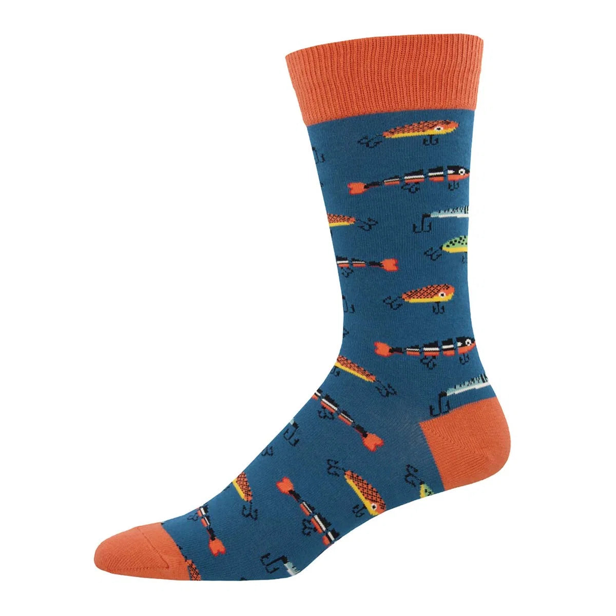 Socksmith Socks | Just Fishin Steel blue
