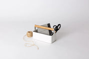 Saffron Inc Fuji Small Storage Box | White