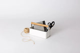 Saffron Inc Fuji Small Storage Box | White