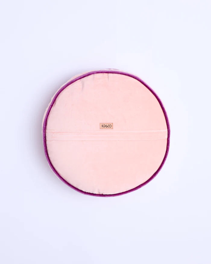 Kip & Co Velvet Pea Cushion | Plum Jam