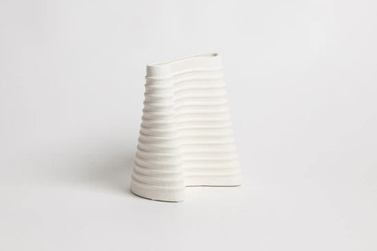 Ned Collections Fulk Vases | White