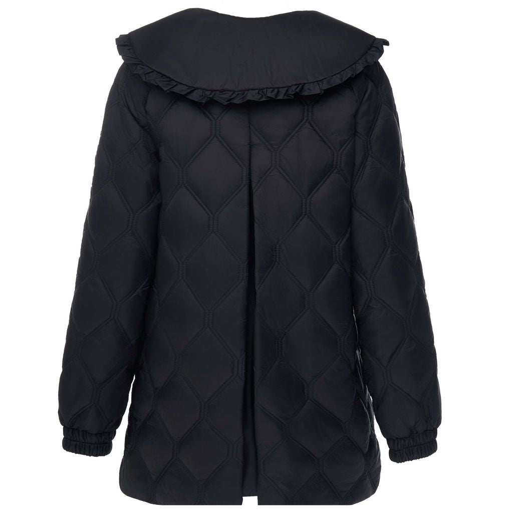 Moke Tess Womens Quilt Coat | Black