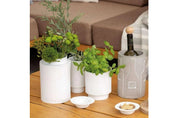 Radar Ribbed Porcelain Vase