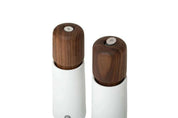 Crush Grind Stockholm Mill | White Porcelain And Walnut 17cm