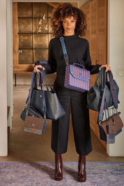 Pip Studio Frances Crossbody Bag | Blue Stripe
