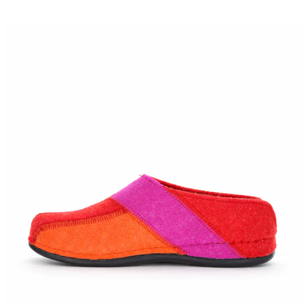 Dr Feet Hilda Slipper | Red Mix