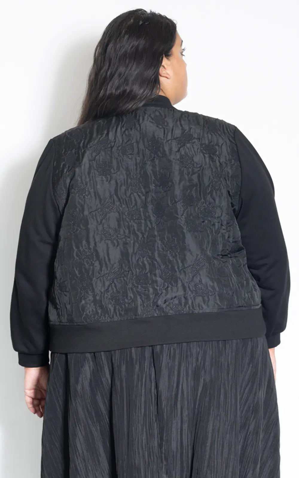 LaLA Black Beetle Flight Bomber Jacket | Black