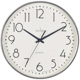 Acctim Earl Wall Clock | Chrome