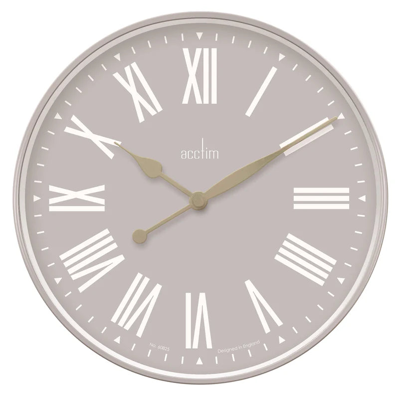 Acctim Northfield 50cm Wall Clock | Taupe