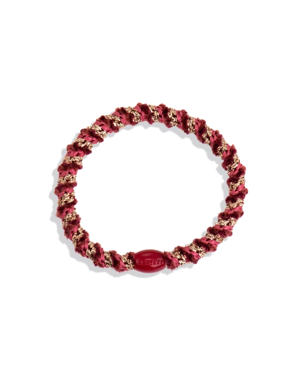 Kknekki Original Hair Ties | Slim Bordeaux Rosegold