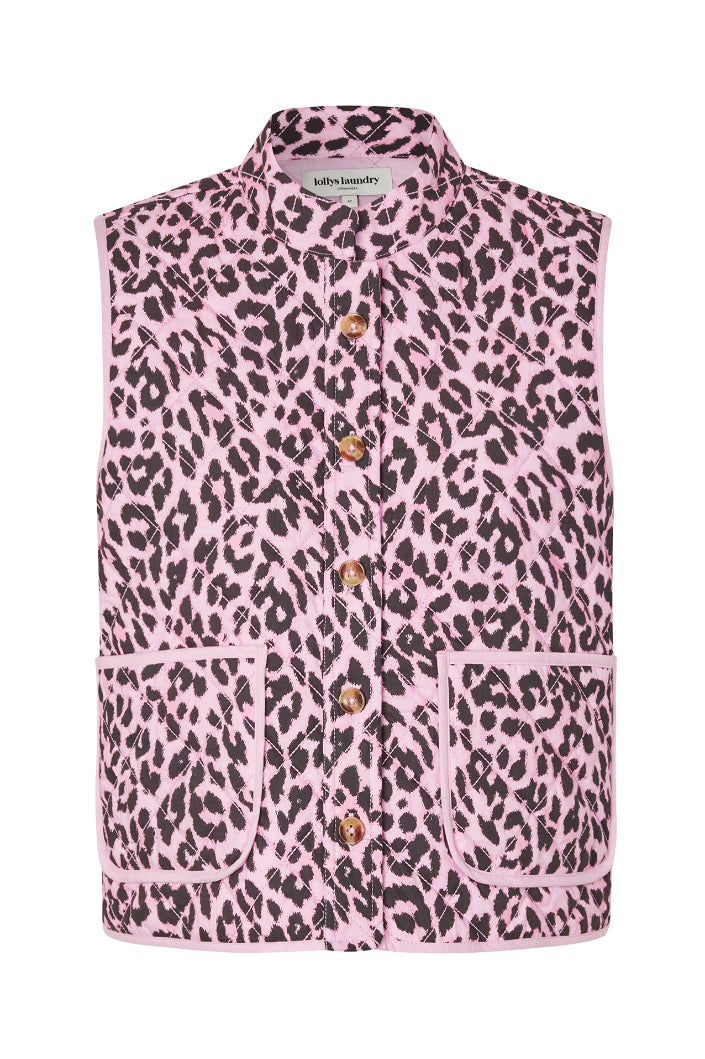 Lollys Laundry Cairo Quilted Vest | Light Pink