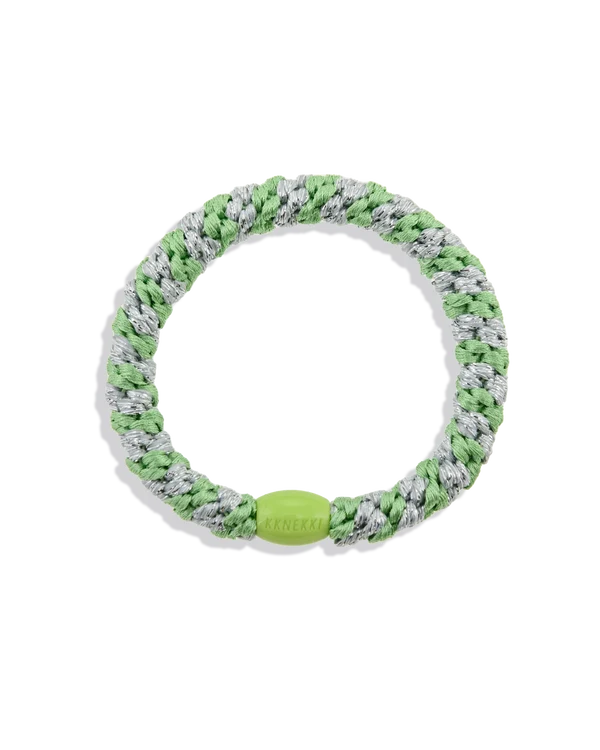 Kknekki Original Hair Ties | Lind Green Silver