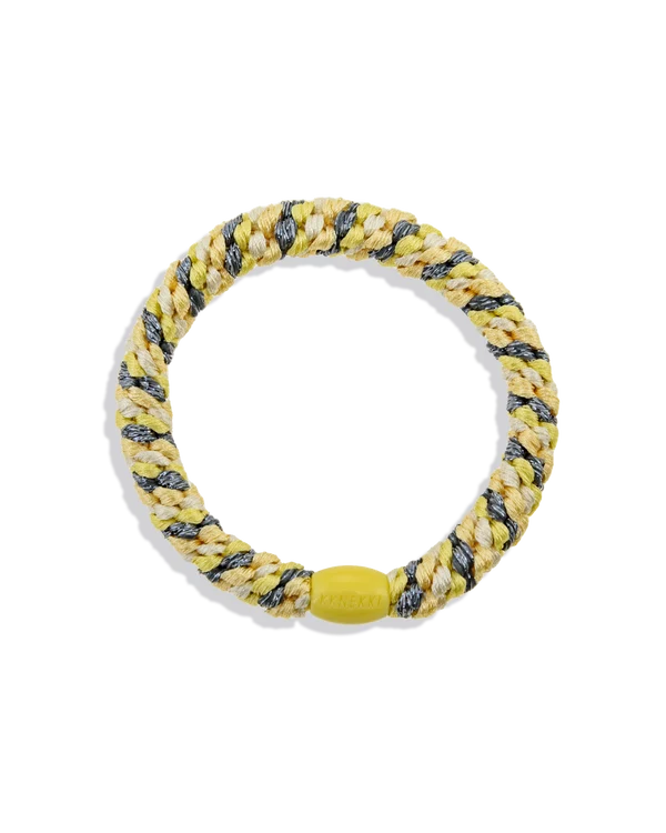 Kknekki Original Hair Ties | Lemon Grey Glitter
