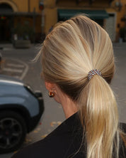 Kknekki Original Hair Ties | Slim Copper Grey Glitter
