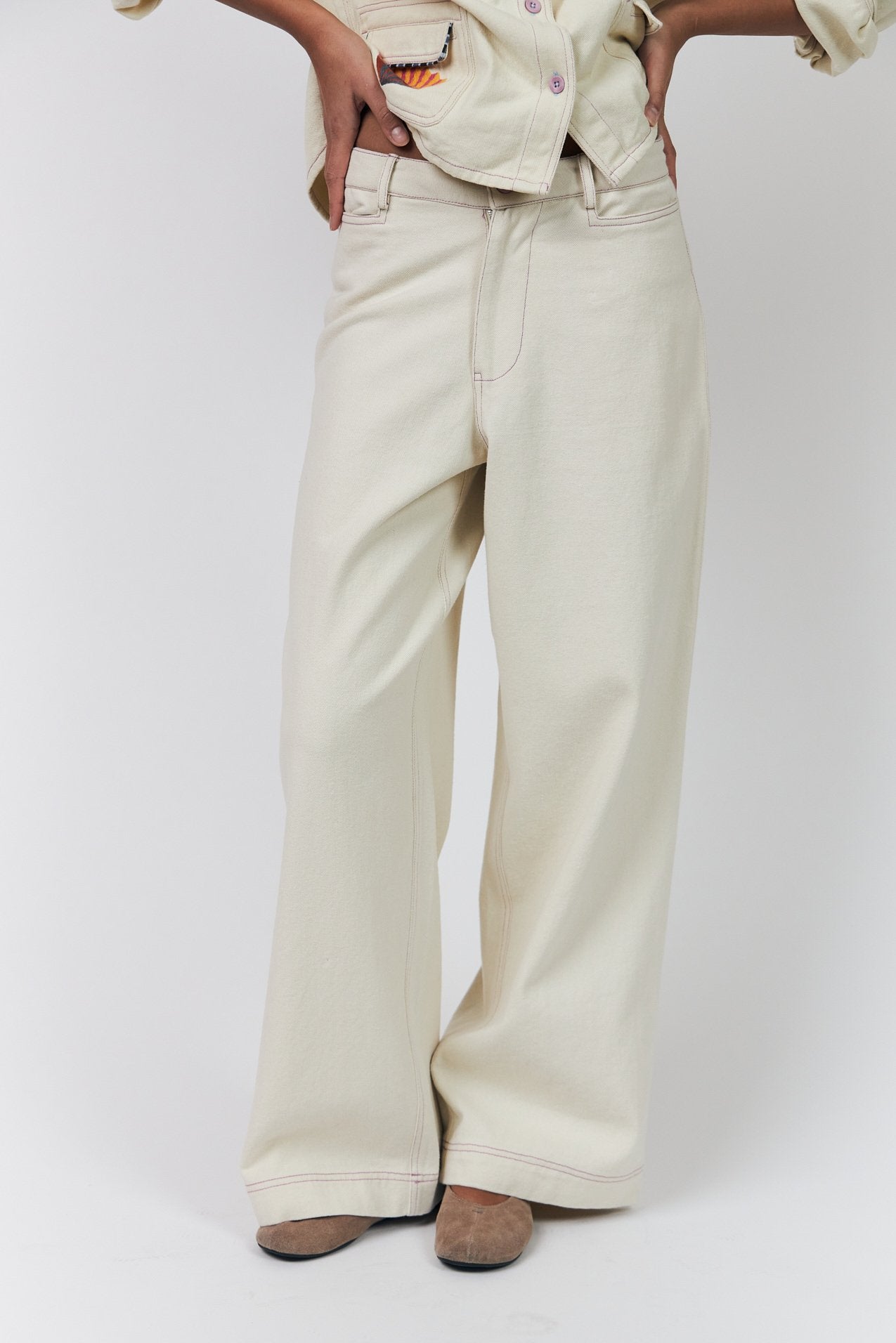 Lollys Laundry Florida Pants | Creme