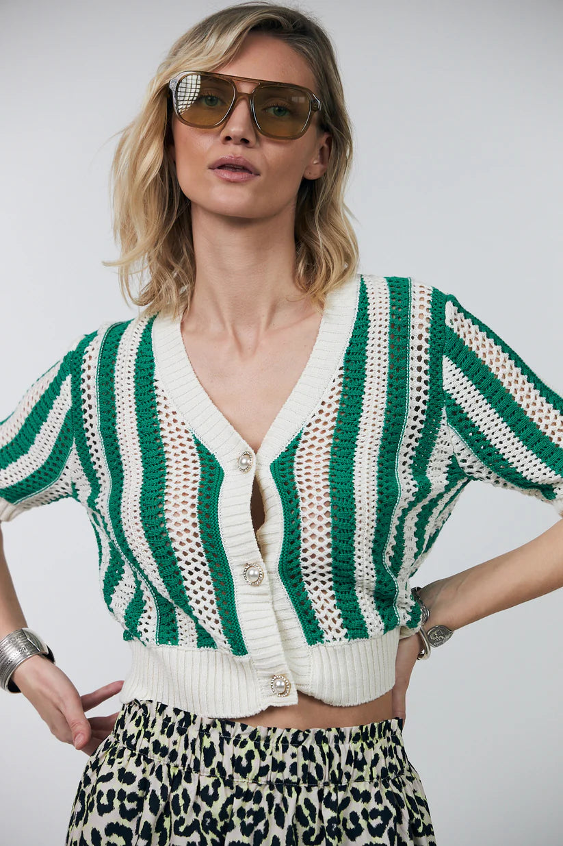 Lollys Laundry Siva Cardigan | Green