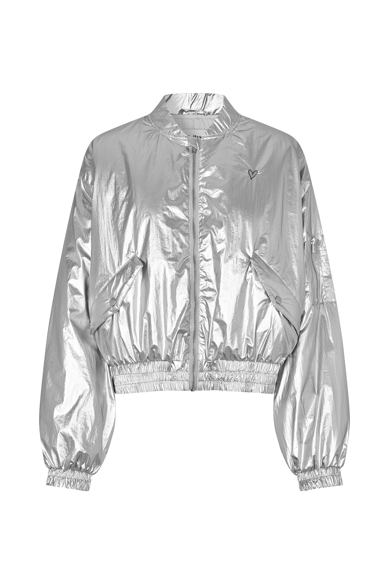 Lollys Laundry Liw Bomber Jacket | Silver