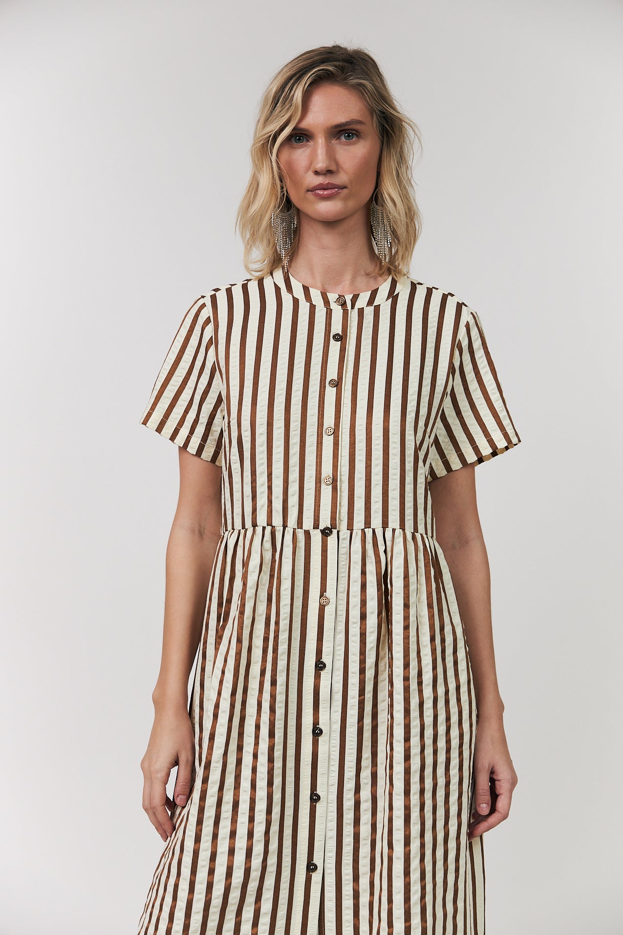 Lollys Laundry Aliya Maxi Dress | Dark Mocha