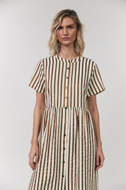 Lollys Laundry Aliya Maxi Dress | Dark Mocha