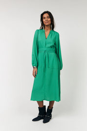 Lollys Laundry Paris Midi Dress | Green