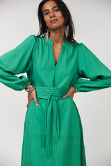 Lollys Laundry Paris Midi Dress | Green