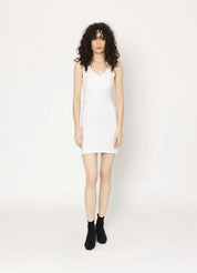 Two By Two Rayon Slip Mid Length White