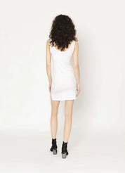 Two By Two Rayon Slip Mid Length White