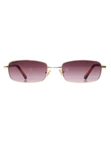 Reality Vibes Town Sunglasses | Gold Smoke