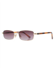 Reality Vibes Town Sunglasses | Gold Smoke