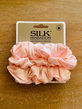 Silk Sensation Silk Scrunchies | Large Set Of 3